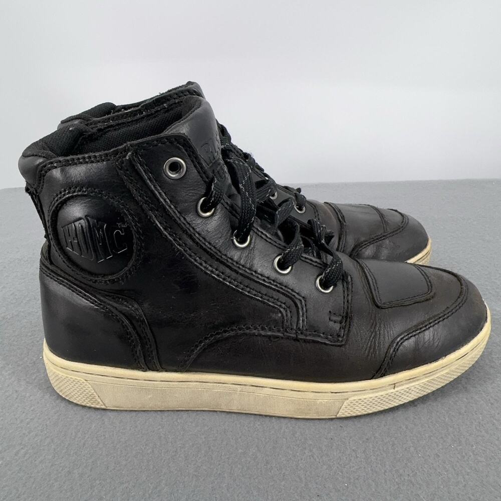 Harley Davidson Bateman Ankle Pro Womens 7 Black Motorcycle Boots Sneaker
